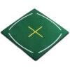 Teaching hitting mat for practicing golf with a golf simulator